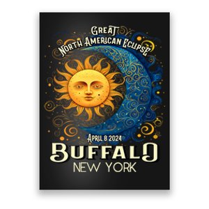 Buffalo New York 2024 Total Solar Eclipse April 8 Souvenir Poster