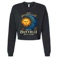 Buffalo New York 2024 Total Solar Eclipse April 8 Souvenir Cropped Pullover Crew