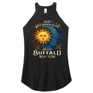 Buffalo New York 2024 Total Solar Eclipse April 8 Souvenir Women's Perfect Tri Rocker Tank