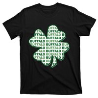 Buffalo New York St Patrick's Day 4 Leaf Clover T-Shirt