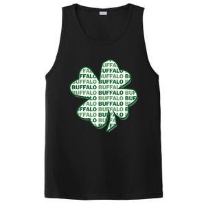 Buffalo New York St Patrick's Day 4 Leaf Clover PosiCharge Competitor Tank