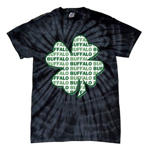 Buffalo New York St Patrick's Day 4 Leaf Clover Tie-Dye T-Shirt