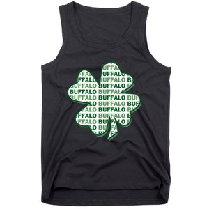 Buffalo New York St Patrick's Day 4 Leaf Clover Tank Top