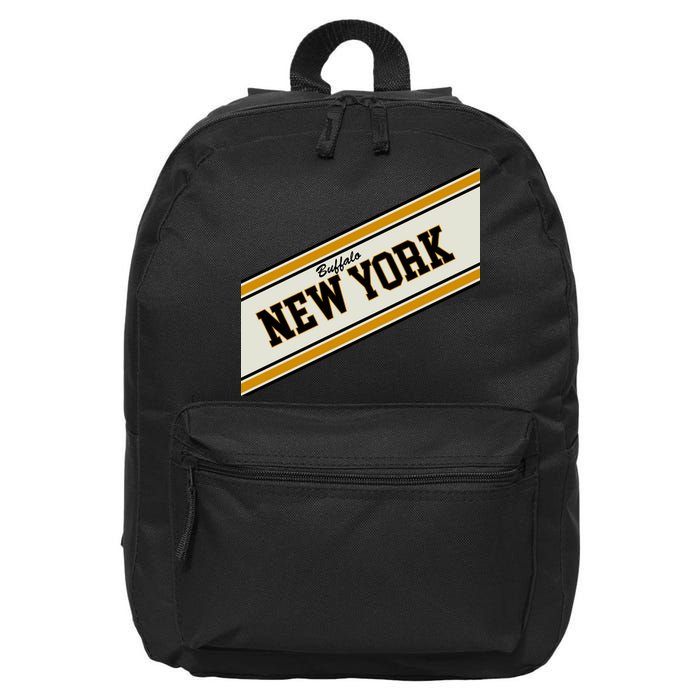 Buffalo New York Varsity Logo 16 in Basic Backpack