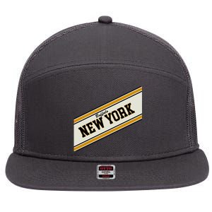 Buffalo New York Varsity Logo 7 Panel Mesh Trucker Snapback Hat