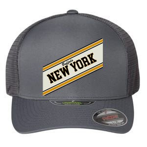 Buffalo New York Varsity Logo Flexfit Unipanel Trucker Cap