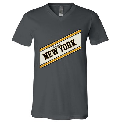 Buffalo New York Varsity Logo V-Neck T-Shirt