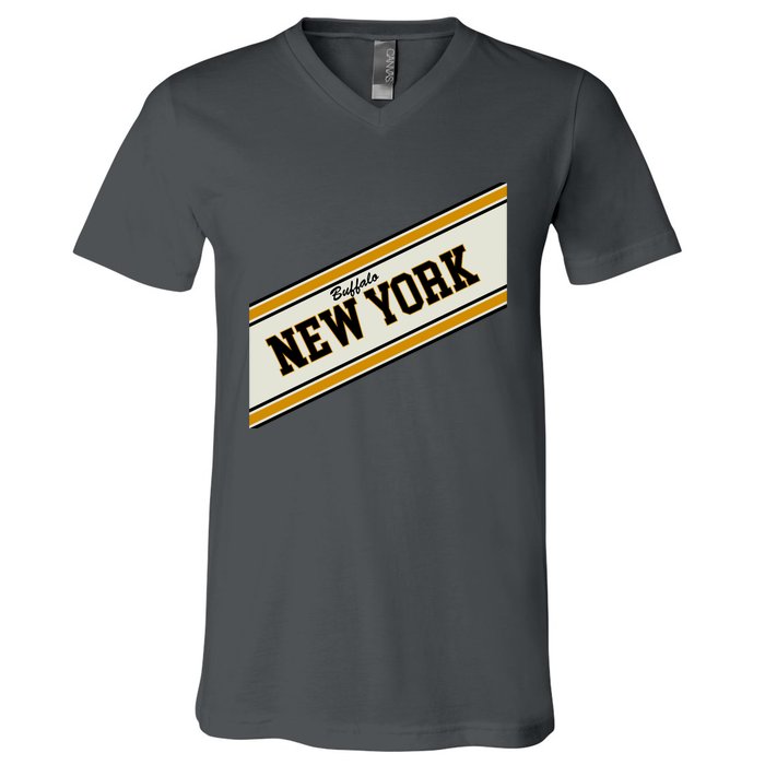 Buffalo New York Varsity Logo V-Neck T-Shirt