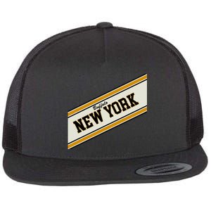 Buffalo New York Varsity Logo Flat Bill Trucker Hat