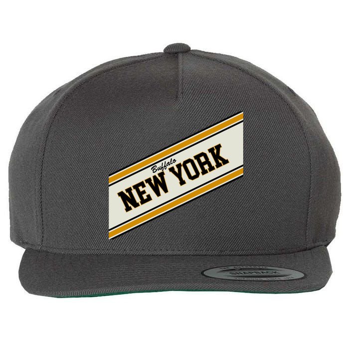 Buffalo New York Varsity Logo Wool Snapback Cap