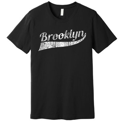 Brooklyn New York Vintage Souvenir Gift Premium T-Shirt