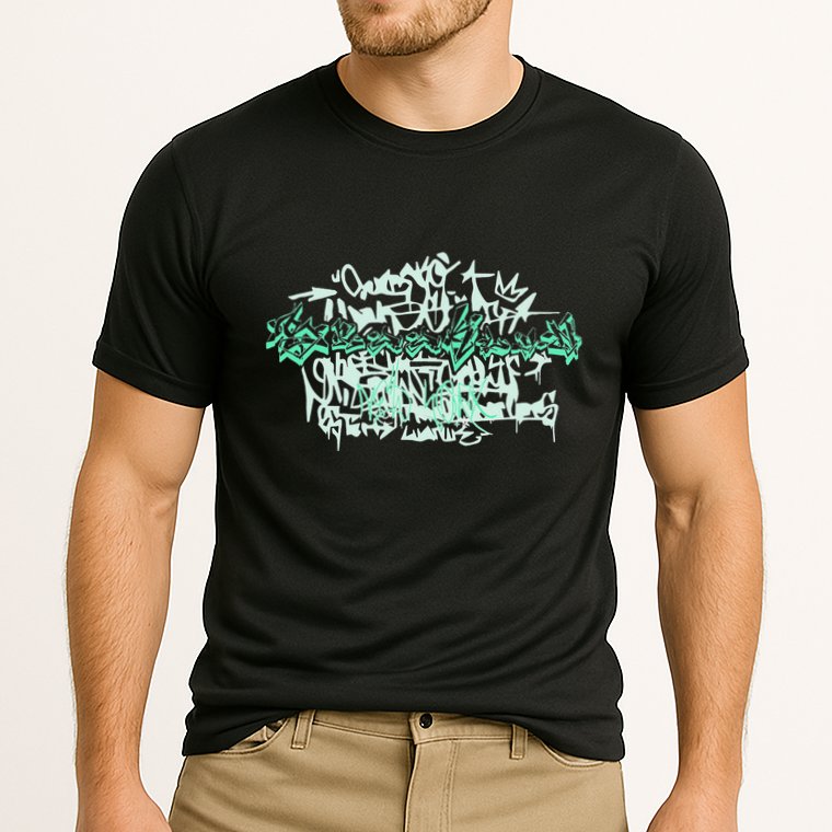 Brooklyn New York . Brooklyn Graffiti Art Cooling Performance Crew T-Shirt