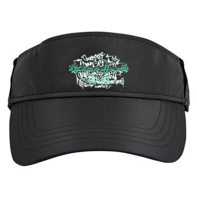 Brooklyn New York . Brooklyn Graffiti Art Adult Drive Performance Visor