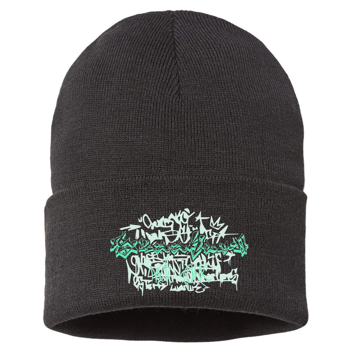 Brooklyn New York . Brooklyn Graffiti Art Sustainable Knit Beanie