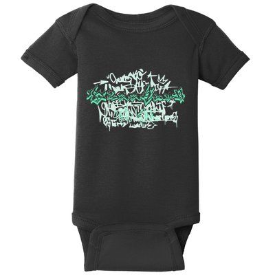 Brooklyn New York . Brooklyn Graffiti Art Baby Bodysuit