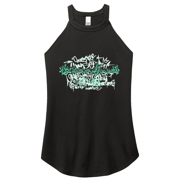 Brooklyn New York . Brooklyn Graffiti Art Women's Perfect Tri Rocker Tank