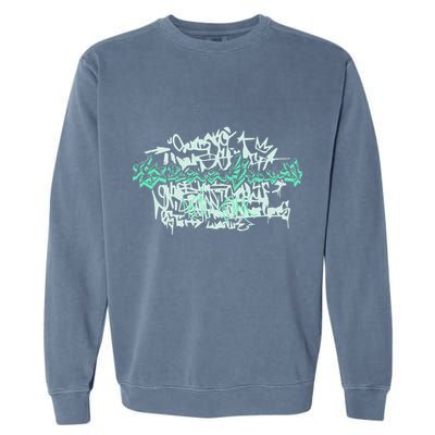 Brooklyn New York . Brooklyn Graffiti Art Garment-Dyed Sweatshirt