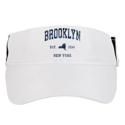 Brooklyn New York Ny Vintage Athletic Sports Adult Drive Performance Visor