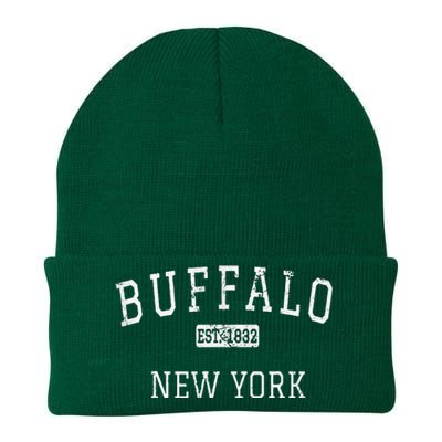 Buffalo New York Ny Vintage Knit Cap Winter Beanie