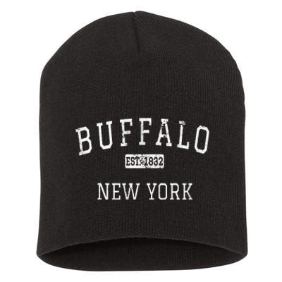 Buffalo New York Ny Vintage Short Acrylic Beanie