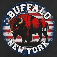 Buffalo New York 716 Area Code Bison Wny Bflo Pride Cool Comfort Performance Bucket Hat