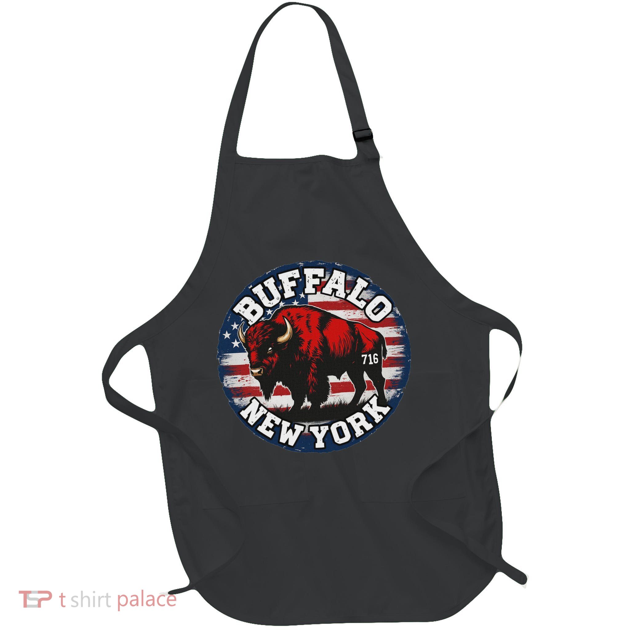 Buffalo New York 716 Area Code Bison Wny Bflo Pride Apron