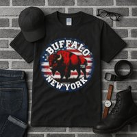 Buffalo New York 716 Area Code Bison Wny Bflo Pride Tall T-Shirt