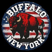 Buffalo New York 716 Area Code Bison Wny Bflo Pride 7-Panel Snapback Hat
