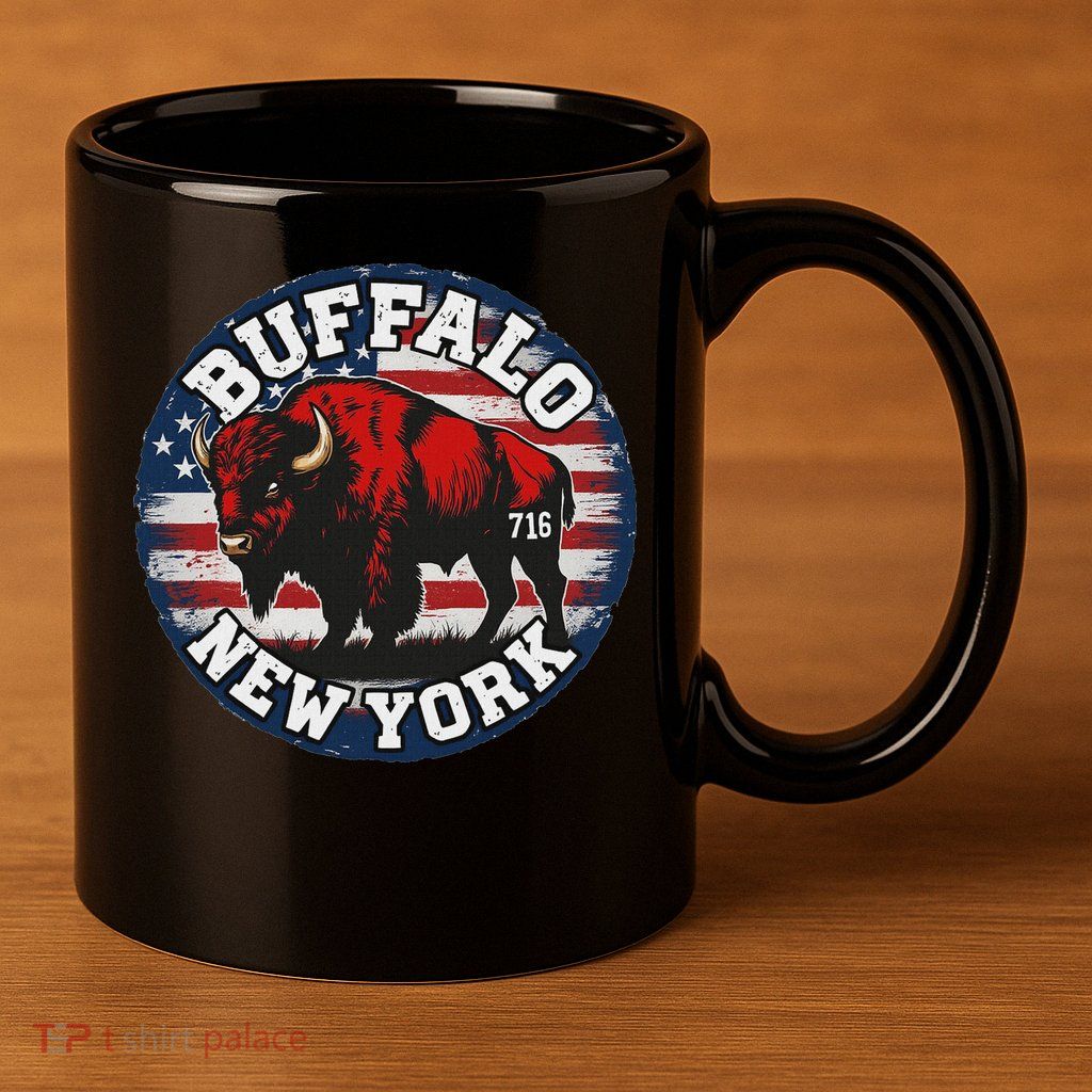 Buffalo New York 716 Area Code Bison Wny Bflo Pride 11oz C Handle Ceramic Mug
