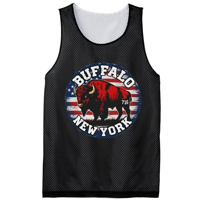 Buffalo New York 716 Area Code Bison Wny Bflo Pride Mesh Reversible Basketball Jersey Tank