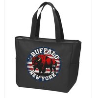Buffalo New York 716 Area Code Bison Wny Bflo Pride Zip Tote Bag