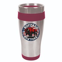 Buffalo New York 716 Area Code Bison Wny Bflo Pride 16oz Travel Tumbler