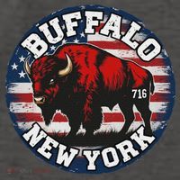 Buffalo New York 716 Area Code Bison Wny Bflo Pride Vector Backpack