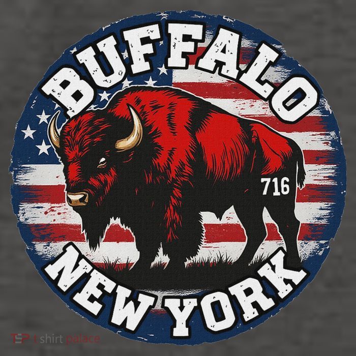 Buffalo New York 716 Area Code Bison Wny Bflo Pride Vector Backpack