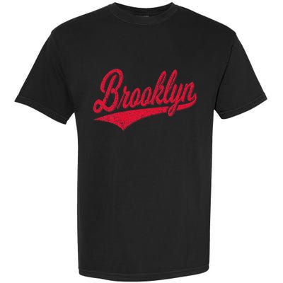 Brooklyn New York Ny Varsity Script Classic Sport Jersey Garment-Dyed Heavyweight T-Shirt