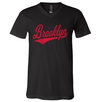 Brooklyn New York Ny Varsity Script Classic Sport Jersey V-Neck T-Shirt