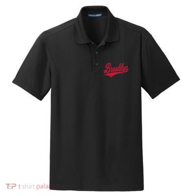 Brooklyn New York Ny Varsity Script Classic Sport Jersey Dry Zone Grid Polo