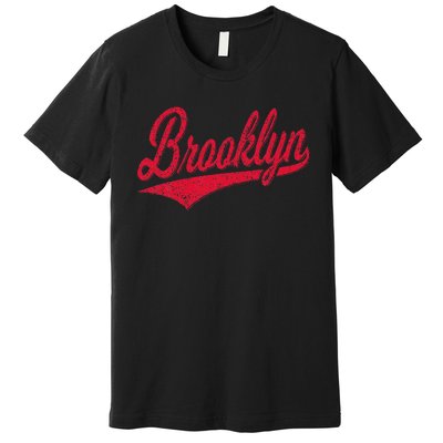 Brooklyn New York Ny Varsity Script Classic Sport Jersey Premium T-Shirt