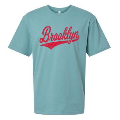 Brooklyn New York Ny Varsity Script Classic Sport Jersey Sueded Cloud Jersey T-Shirt