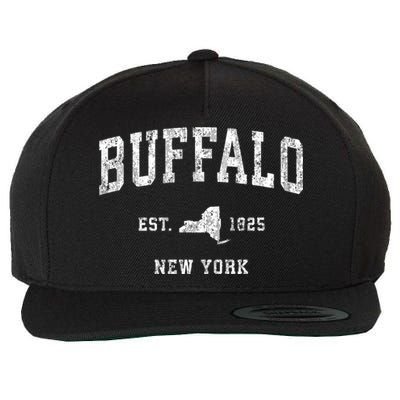 Buffalo New York Ny Vintage Athletic Sports Wool Snapback Cap