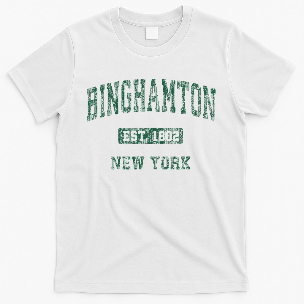 Binghamton New York Ny Vintage Athletic Sports Design T-Shirt
