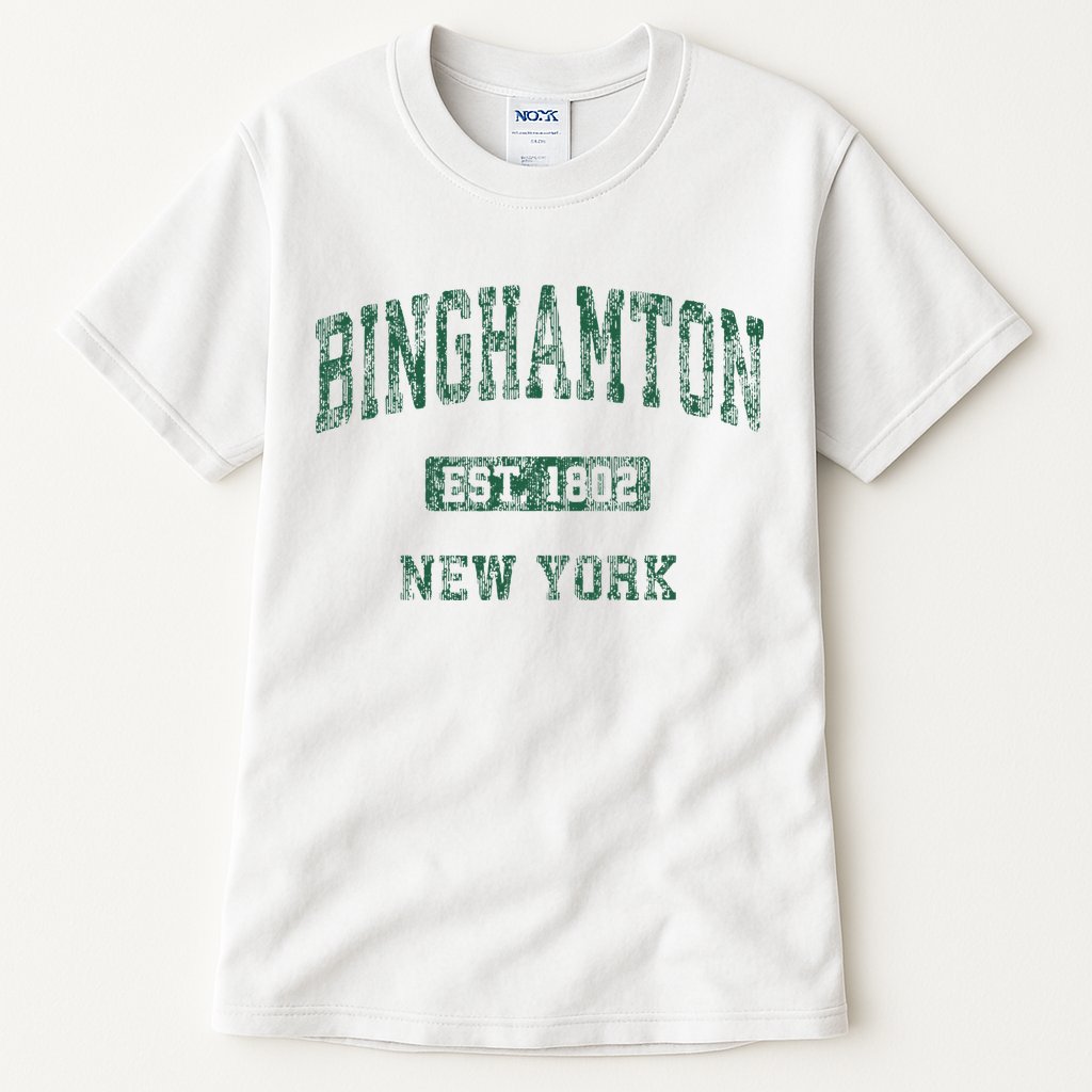 Binghamton New York Ny Vintage Athletic Sports Design Tall T-Shirt