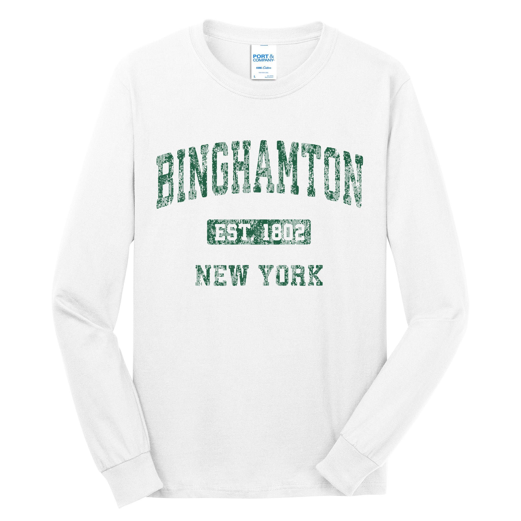 Binghamton New York Ny Vintage Athletic Sports Design Tall Long Sleeve T-Shirt