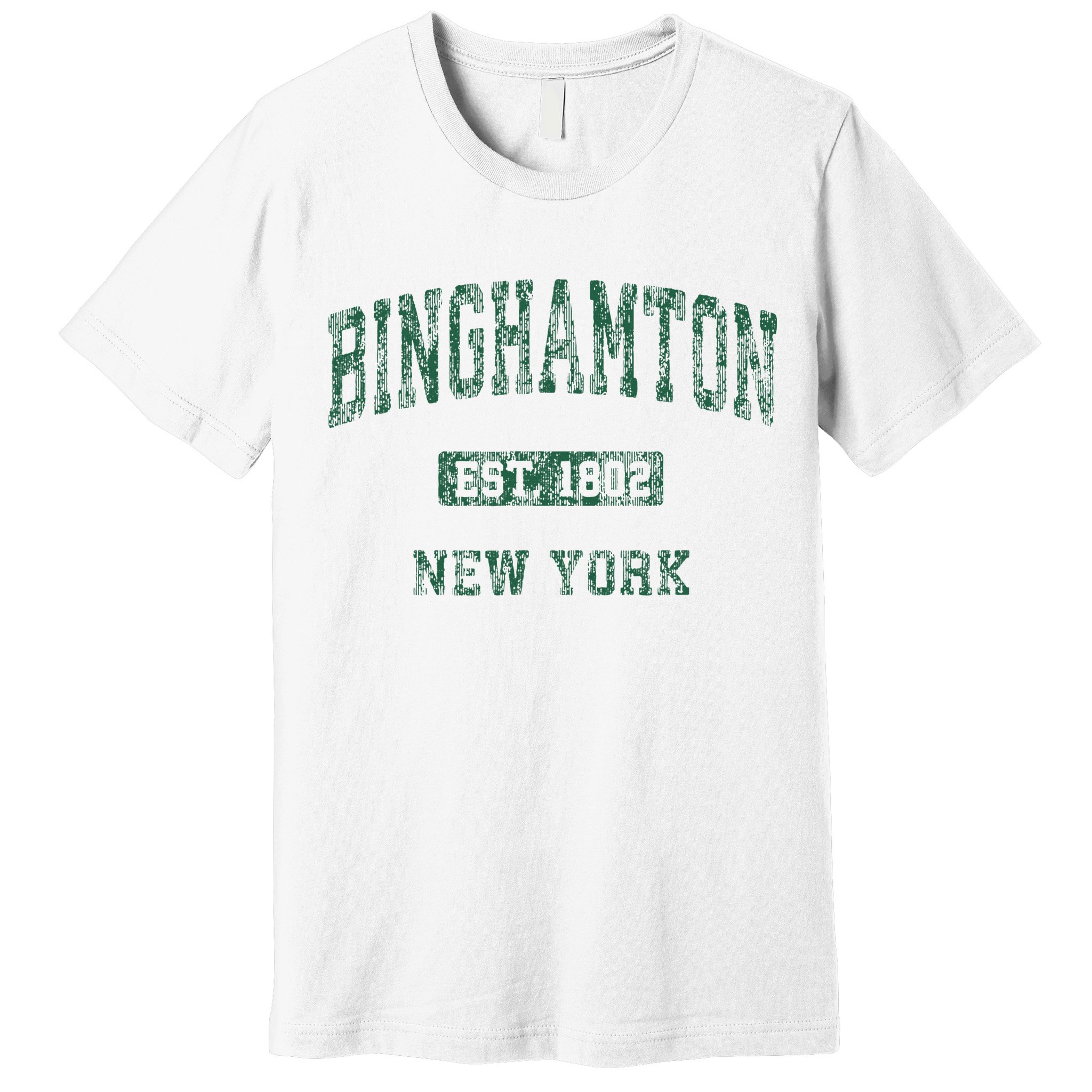 Binghamton New York Ny Vintage Athletic Sports Design Premium T-Shirt