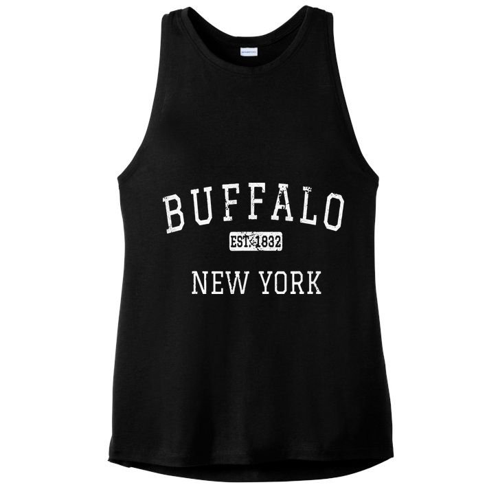 Buffalo New York NY Vintage Ladies PosiCharge Tri-Blend Wicking Tank