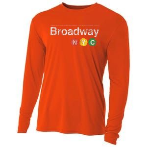 BROADWAY New York NYC Worn Design  Cooling Performance Long Sleeve Crew