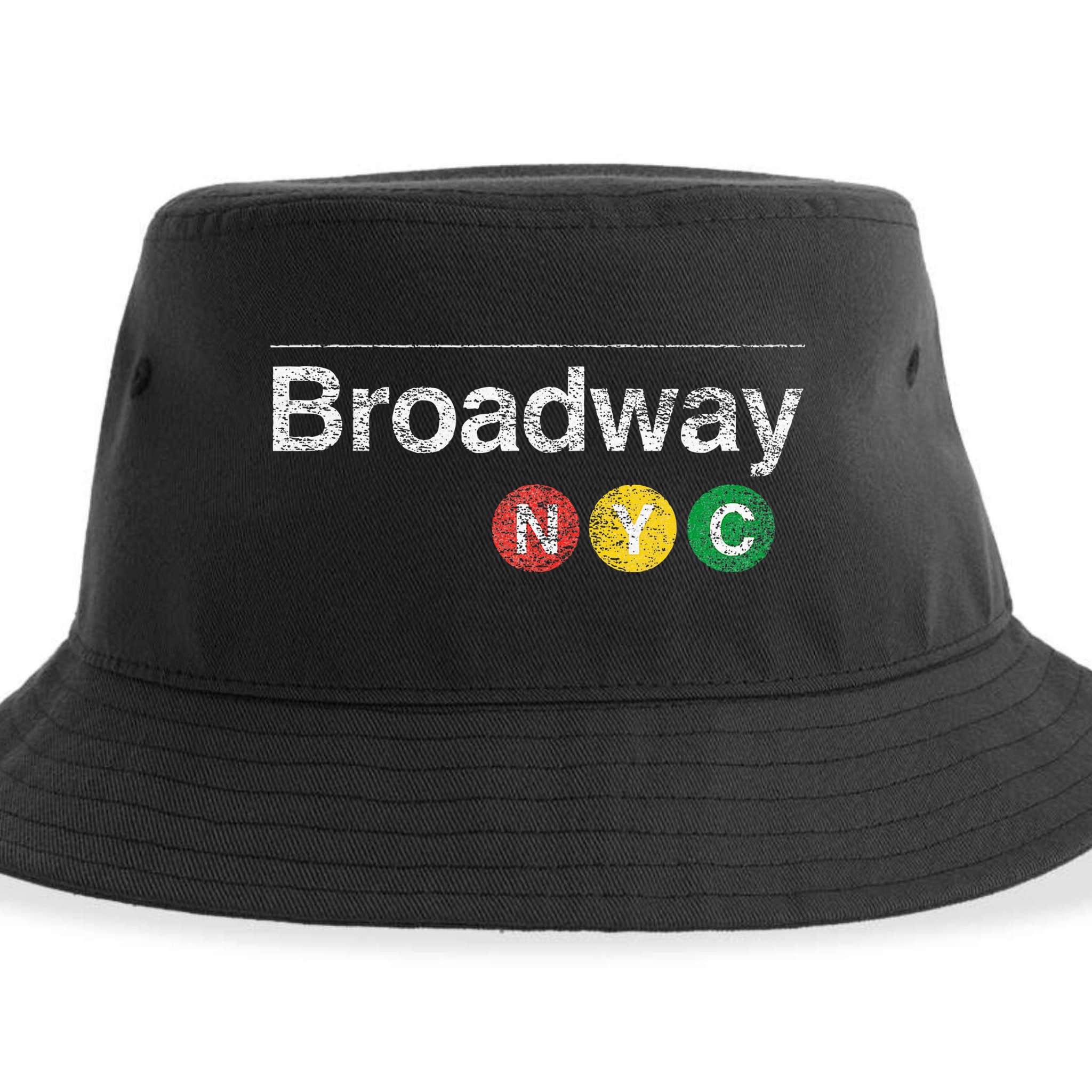 BROADWAY New York NYC Worn Design  Sustainable Bucket Hat