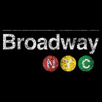 BROADWAY New York NYC Worn Design  Flat Bill Trucker Hat