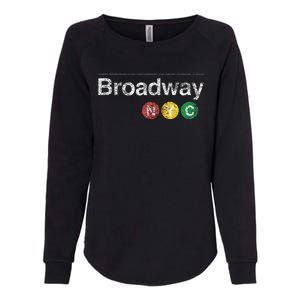 BROADWAY New York NYC Worn Design  Womens California Wash Sweatshirt