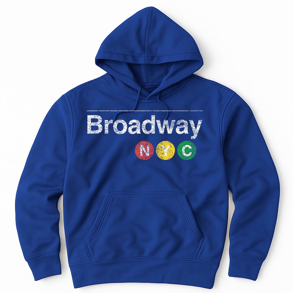 BROADWAY New York NYC Worn Design  Hoodie